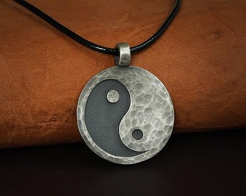 Miniatura 3 de Baldur Jewelry - Yin Yang Necklace Ancient Pendant Jewelry - Yin and Yang Necklaces - Ying Yang Symbol - Yin Yang Necklace for Men Women - Yin Yang