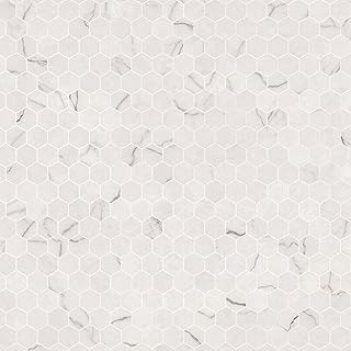 MSI Brighton Gold 12 in. x 12 in. Polished Porcelain Hexagon Floor Tile ...