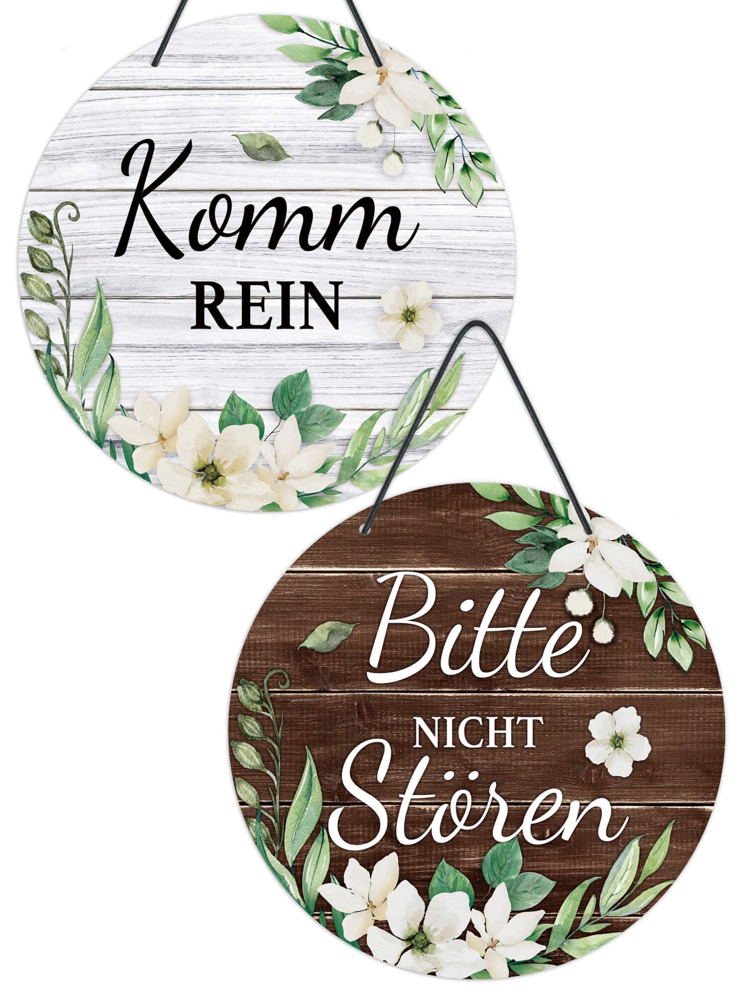 Putuo Decor Bitte Nicht Stören Schild, Komm Rein Türschild