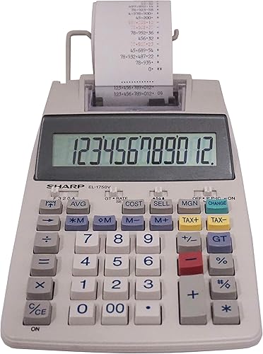 Miniatura 3 de Sharp SH-EL1750V Calculadora de impresión, NegroRojo