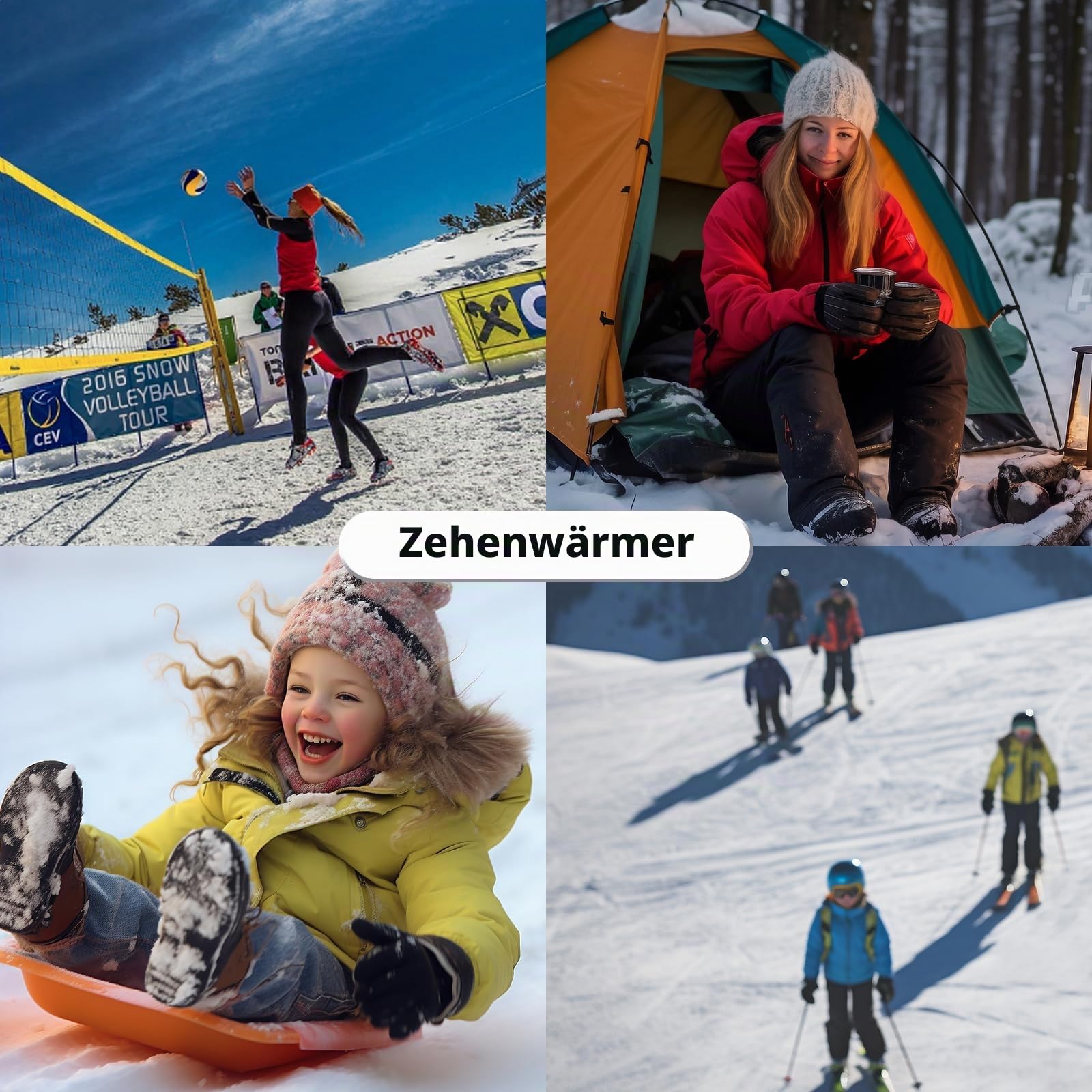 Zehenwärmer - 80 Fußwärmer Pads für Schuhe (40 Paar Zehenwärmer) Extra Wärmepads für 10 Stunden Wärme