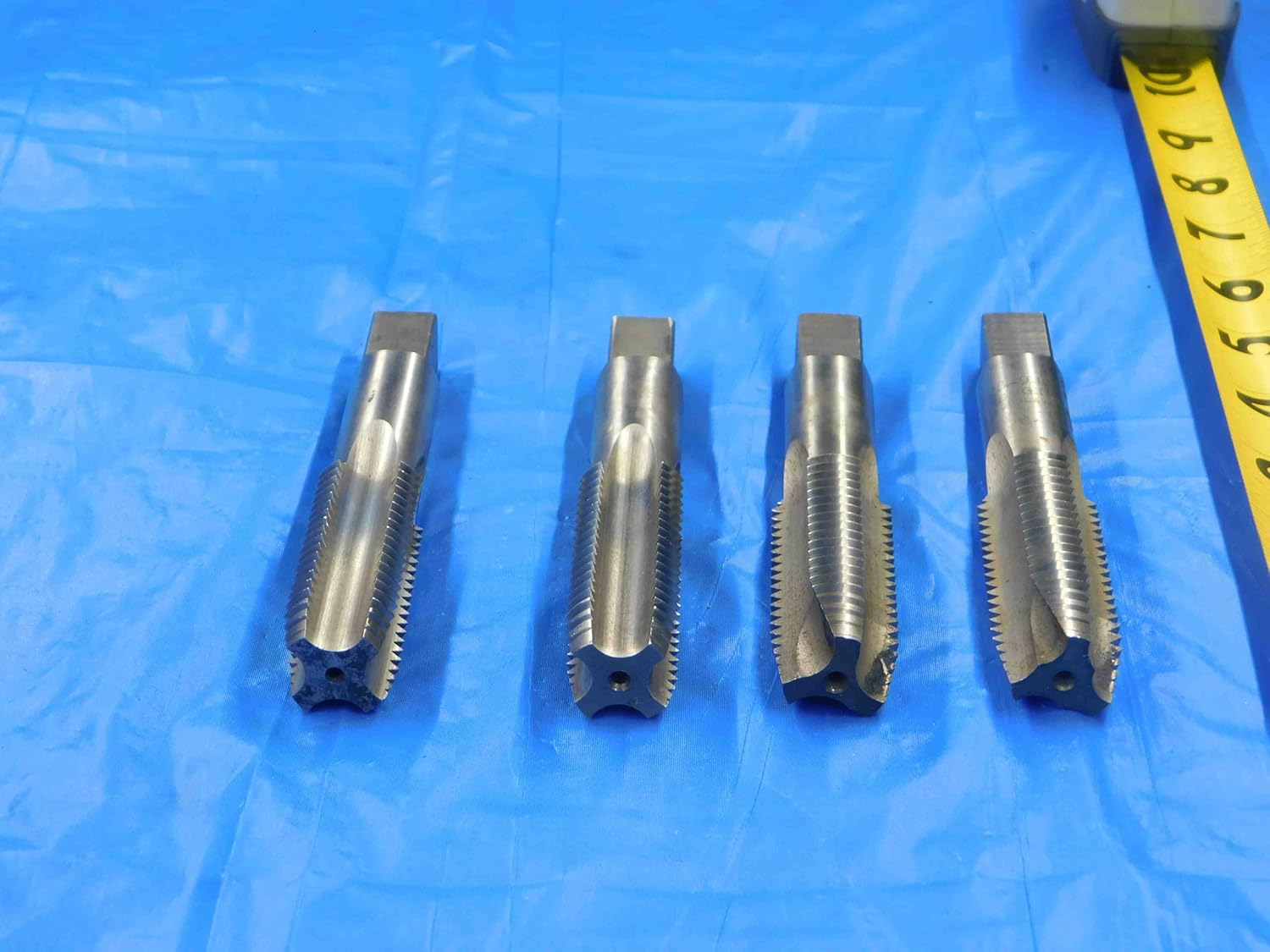 4 PC. 7/8-9 NC GH4 HSS Straight & Spiral Point Plug TAPS 3-4 Flutes .875 - CB0647CP2