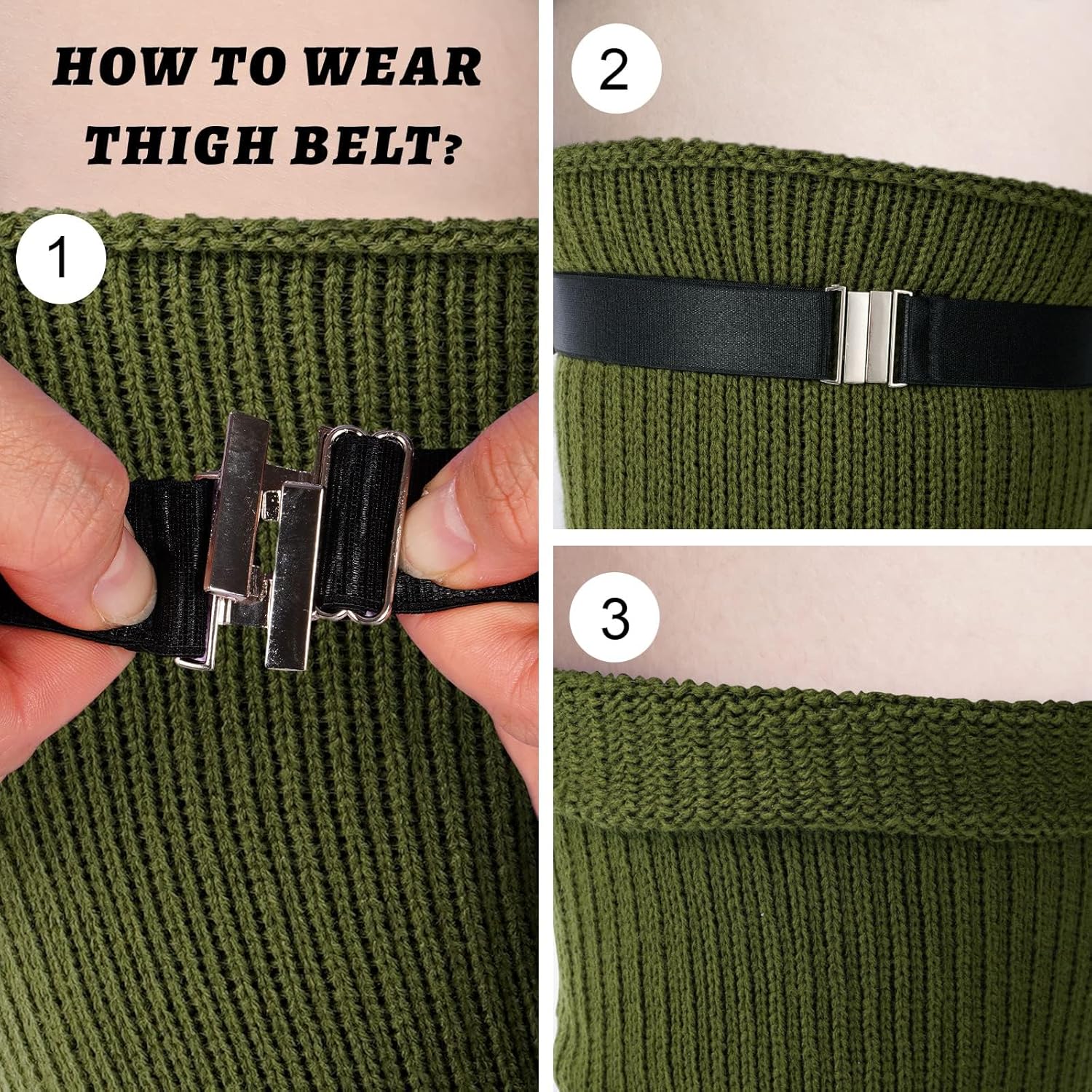 Moon Wood Plus Size Womens Thigh High Socks for Thick Thighs- Extra Long Thick Over the Knee Stockings- Leg Warmers Socks - Image 4