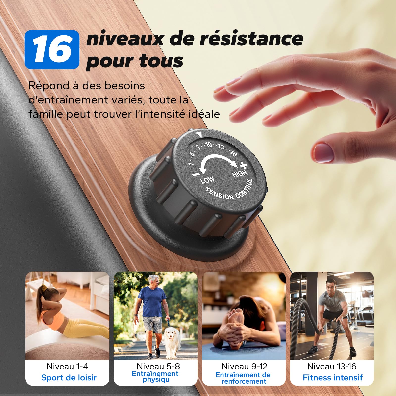 MERACH Rameur d'appartement, Rameur Magnétique Silencieux, Rails Améliorés et Allongés de 130 cm pour Une Plus Grande liberté de Mouvement, équipé d'une Application Exclusive