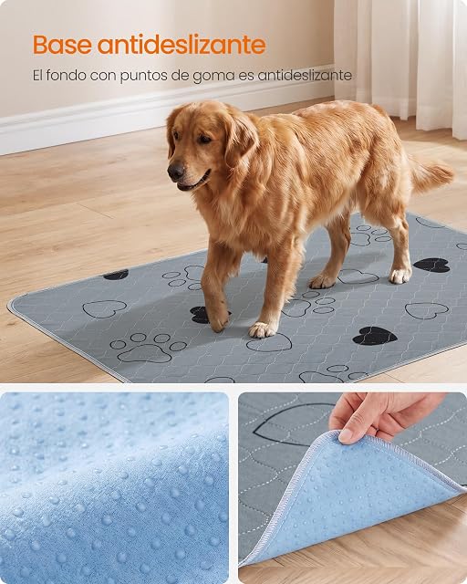 Foto 6 de 8 de Feandrea Empapadores Alfombras Lavables para Perros, 2 Pieza, 100 x 70 cm
