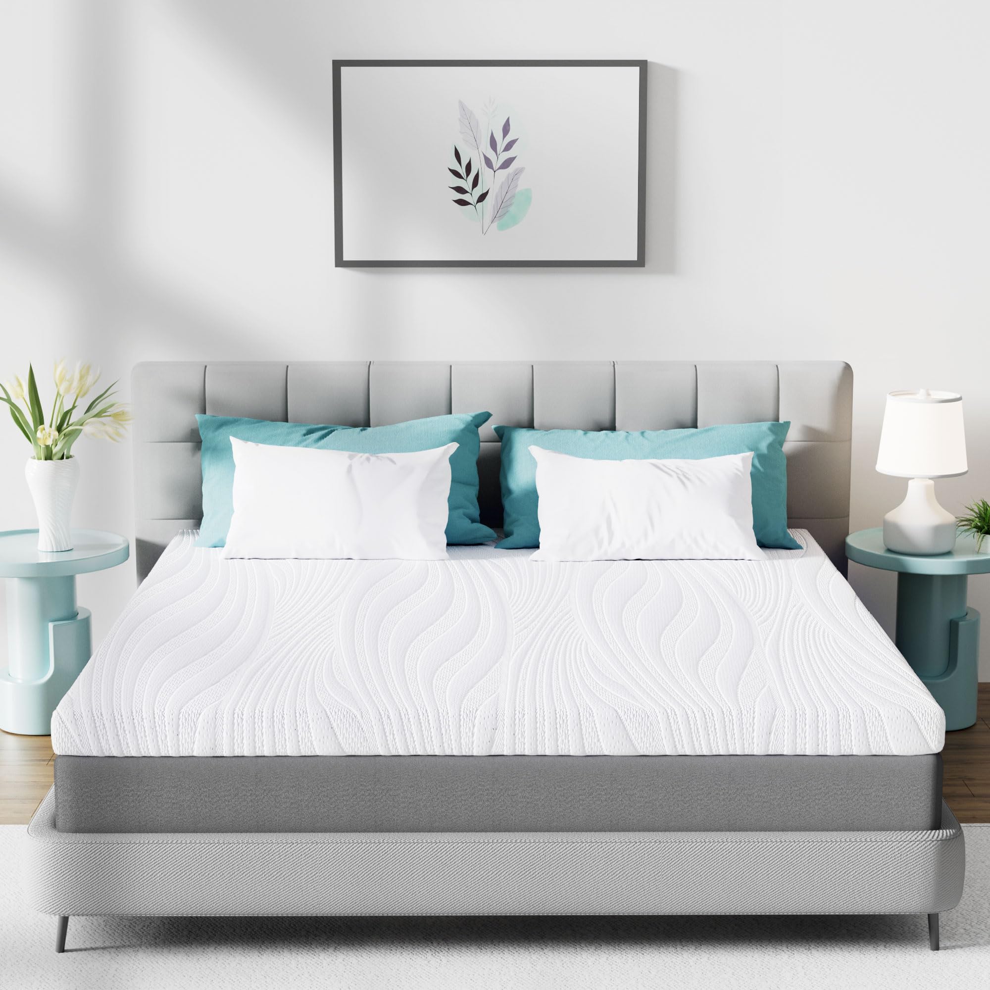 CloudÉtoile Matratzen Topper 160x200 H2/H4 Visco Schaum - 2 in 1 Matratzentopper Memory Foam 7,5 cm hoch Matratze für Boxspringbett, Mattress Topper 160x200 Gelschaum CertiPUR-EU Öko-Tex Zertifiziert