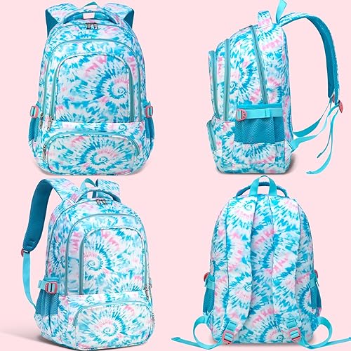 Miniatura 9 de BLUEFAIRY - Mochilas para niños y niñas para regreso a clases, regalos para niños de primaria, escuela primaria y secundaria, Azul claro, Tamaño