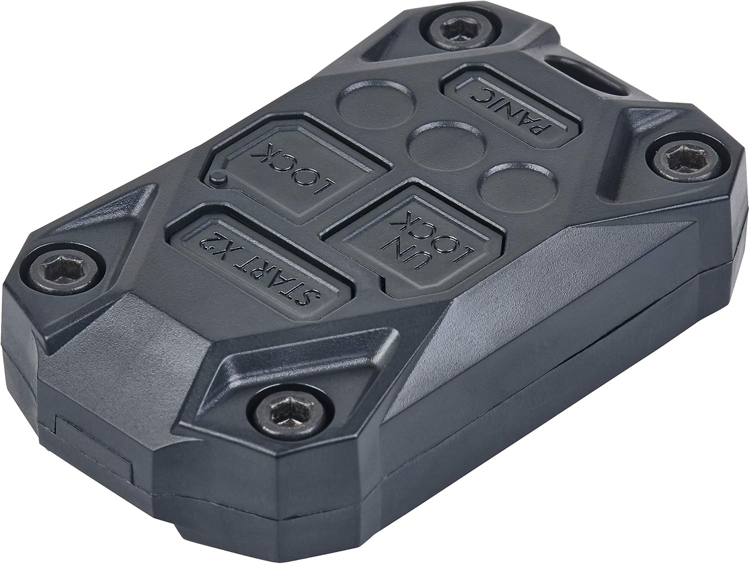 AJT DESIGN Compatible Jeep Wrangler JK Key Fob Replacement Case (2007–2018) | Rugged Key Fob Case / Key Fob Shell | Fits Remote Start & Non‑Remote | Bolt‑Together PC‑ABS | Made in USA - Black
