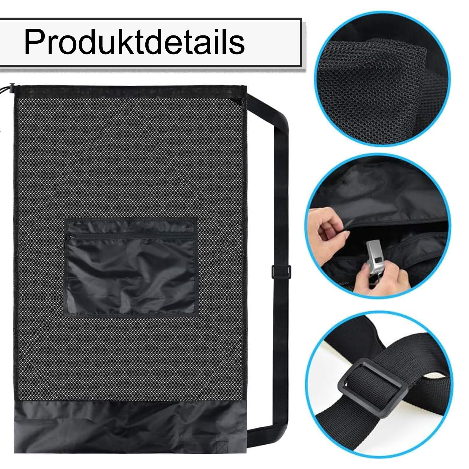 Extra Grande Bolsa de Malla para Pelotas 30x40 Pulgadas Red para 12-15 Pelotas Baloncesto Fútbol