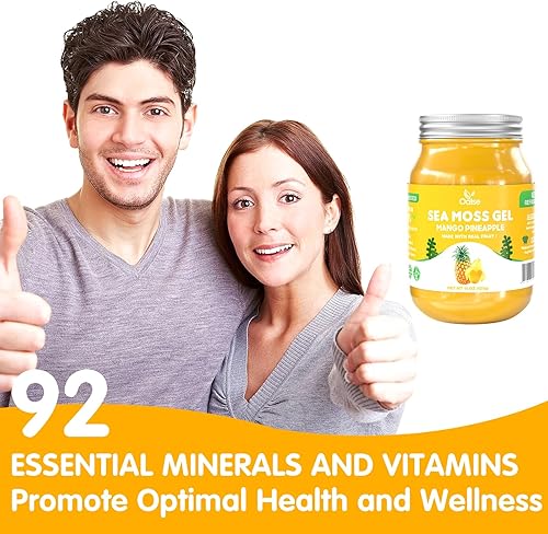 Miniatura 37 de Gel de musgo marino de 15 onzas, gel natural de masa marina irlandesa artesanal con 92 minerales y vitaminas, sin OMG, sin gluten, vegano, defensa