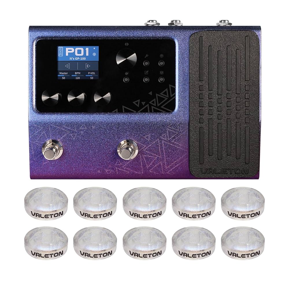 Valeton Multi-Effects with Expression Pedal Guitar Bass Amp