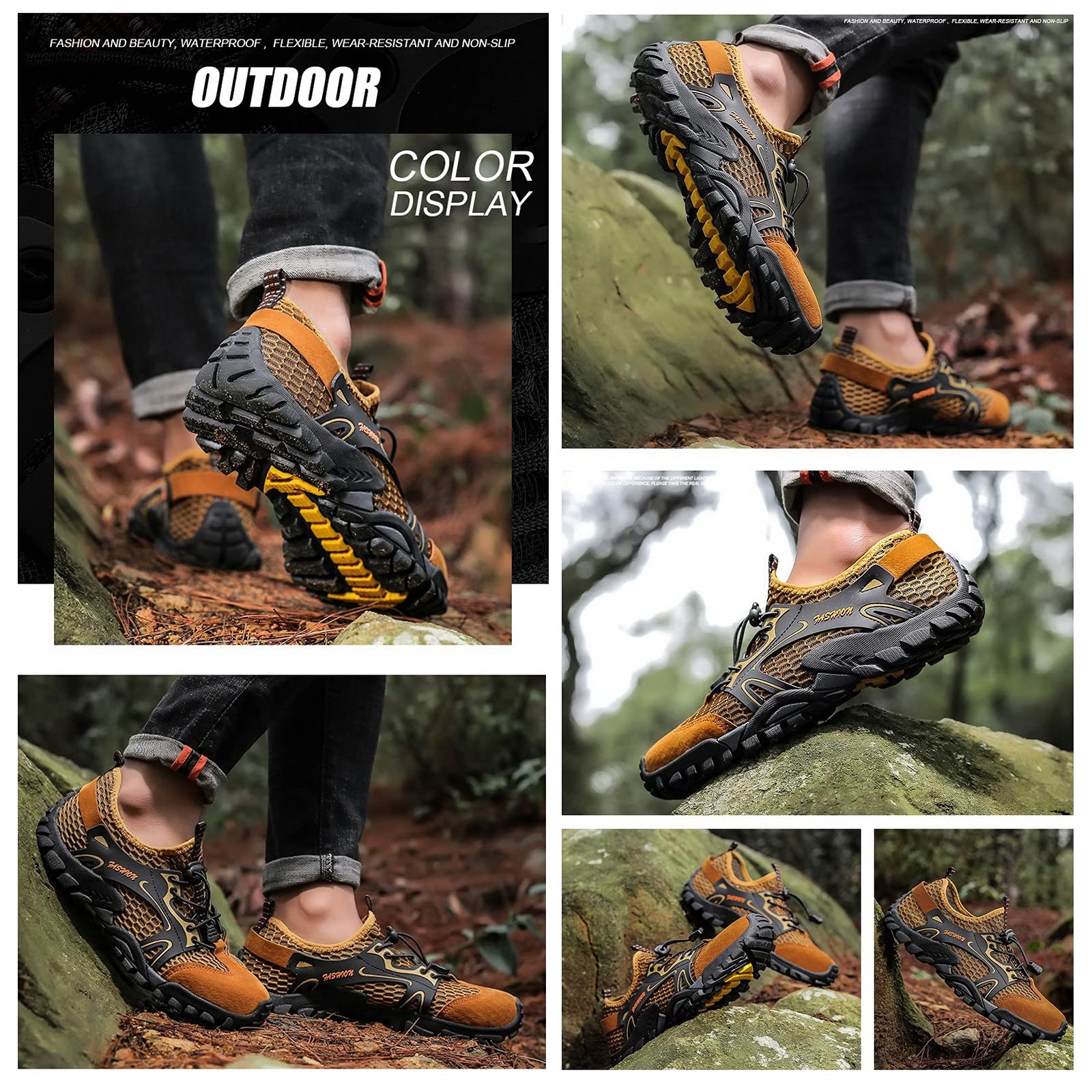 Barfußschuhe, Wasserschuhe, Trailrunning-Strandschuhe Fitness-Wassertrainer für das Fitnessstudio Schwimmen Schnorcheln Surfen Watschuhe, atmungsaktiv und bequem