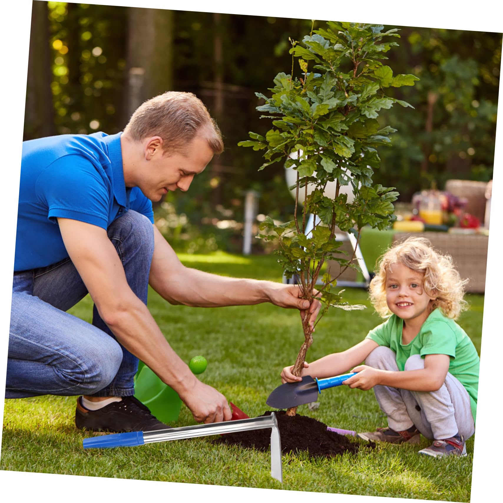 TOYANDONA 2 Piezas Azada de jardinería azada portátil Herramienta de jardinería Equipo de jardinería azada pequeña azada de Mano Plantar azada Acero Inoxidable Silver