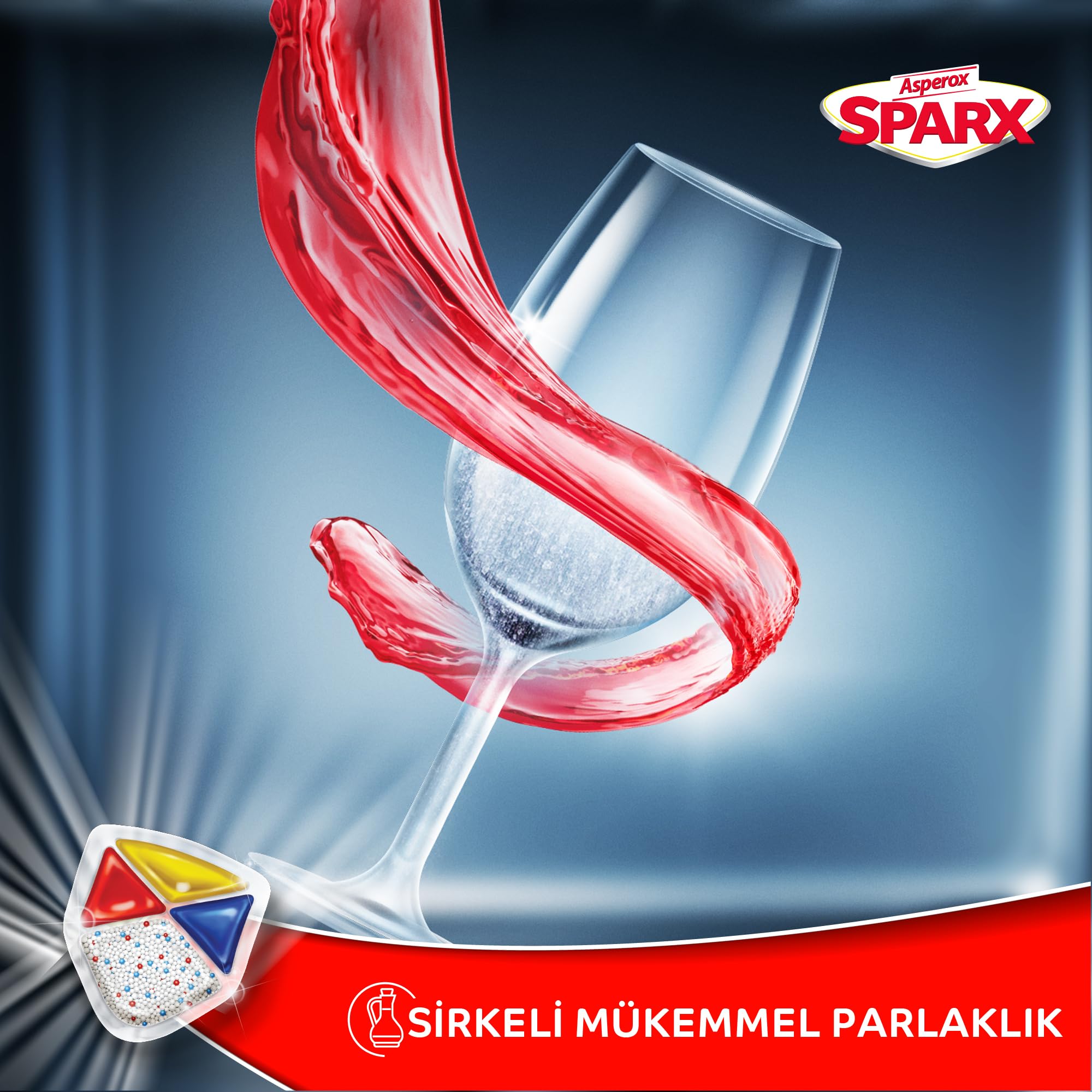 Asperox Sparx Diamond Bulaşık Makinesi Kapsülü 72 Adet