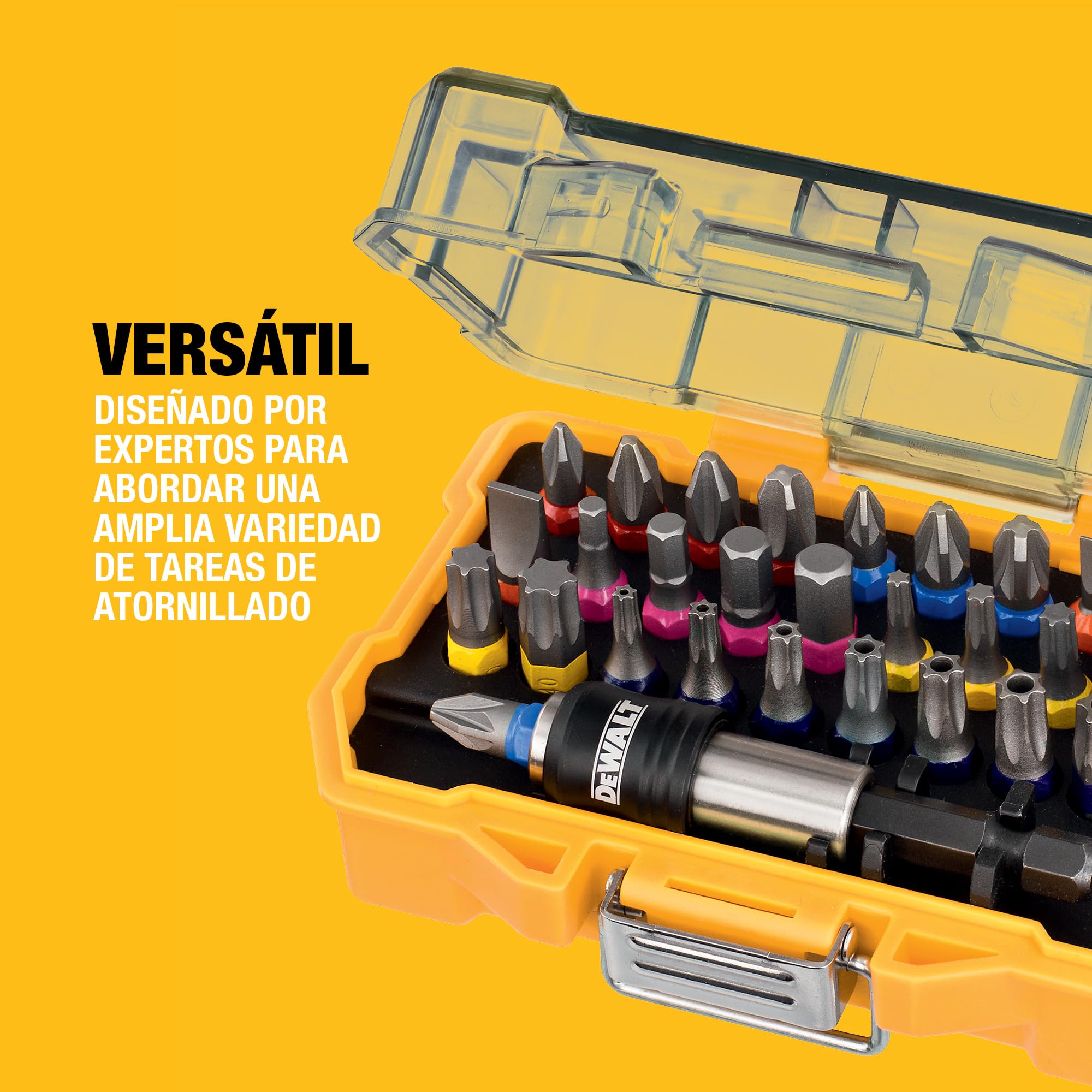 DEWALT - Juego de atornilladores de alto rendimiento en Tough Case 25mm (32piezas), DT7969-QZ