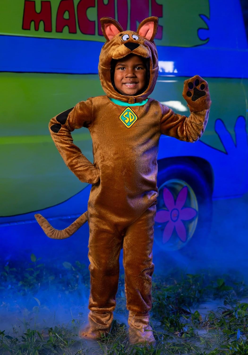 Toddler Scooby Doo Costume, Scooby-Doo Character Jumpsuit, Dog Outfit for Halloween & Movie TV Cosplay