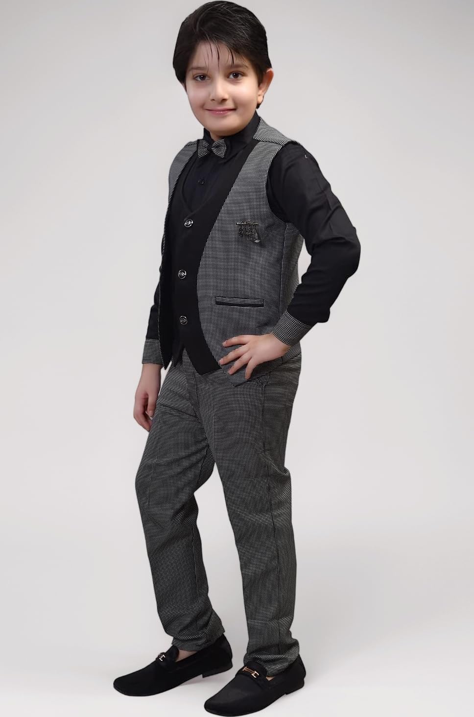 3 Piece Boys Clothing Dress for Kids Boys, Coat, Pant and Shirt Set, Ideal for Wedding and Birthday.