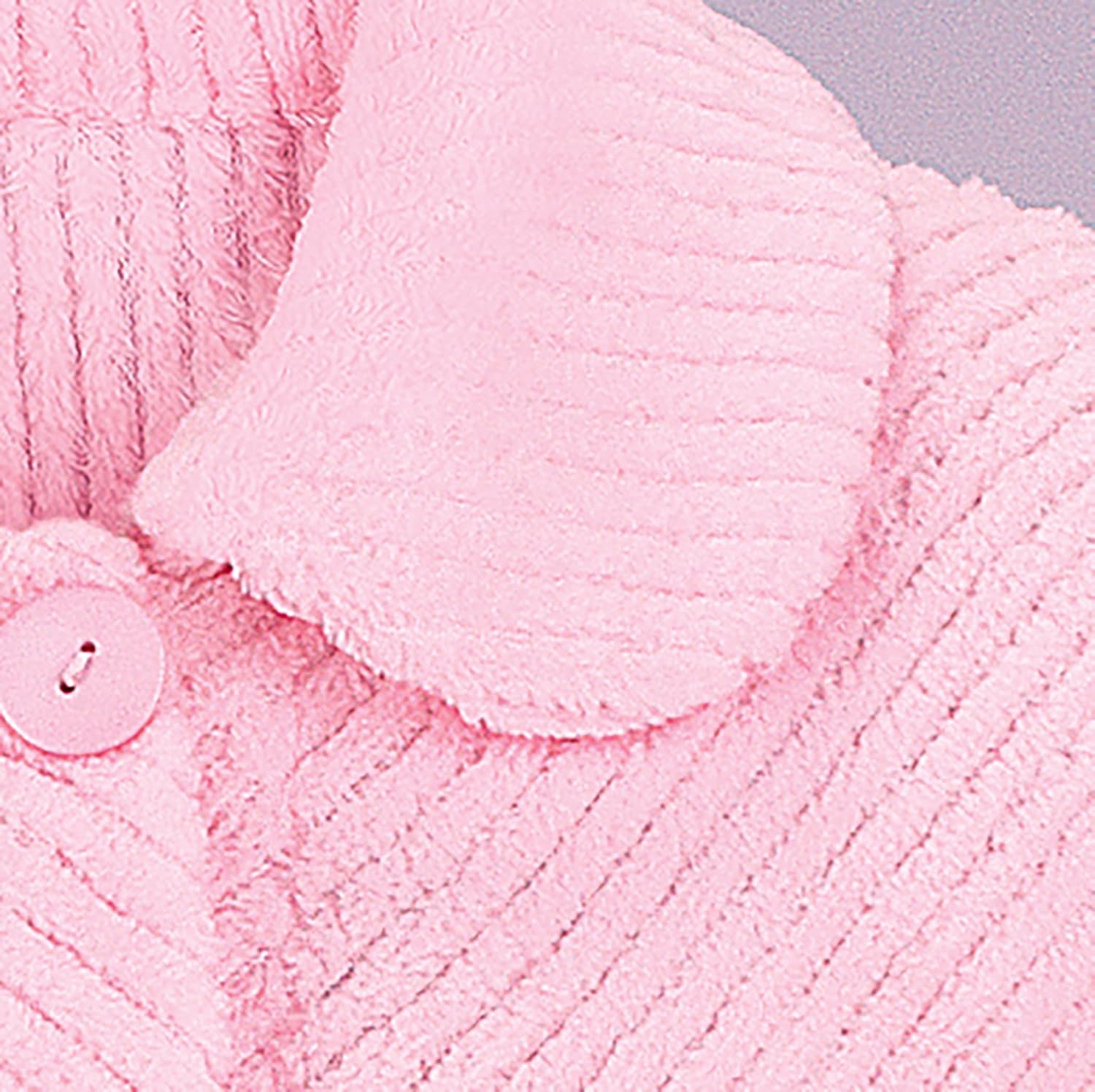 Collections Etc Soft Fleece Button Down Bed Jacket with Pockets - Comfy Flattering Fit Over Pajamas or Nightgown - Image 7