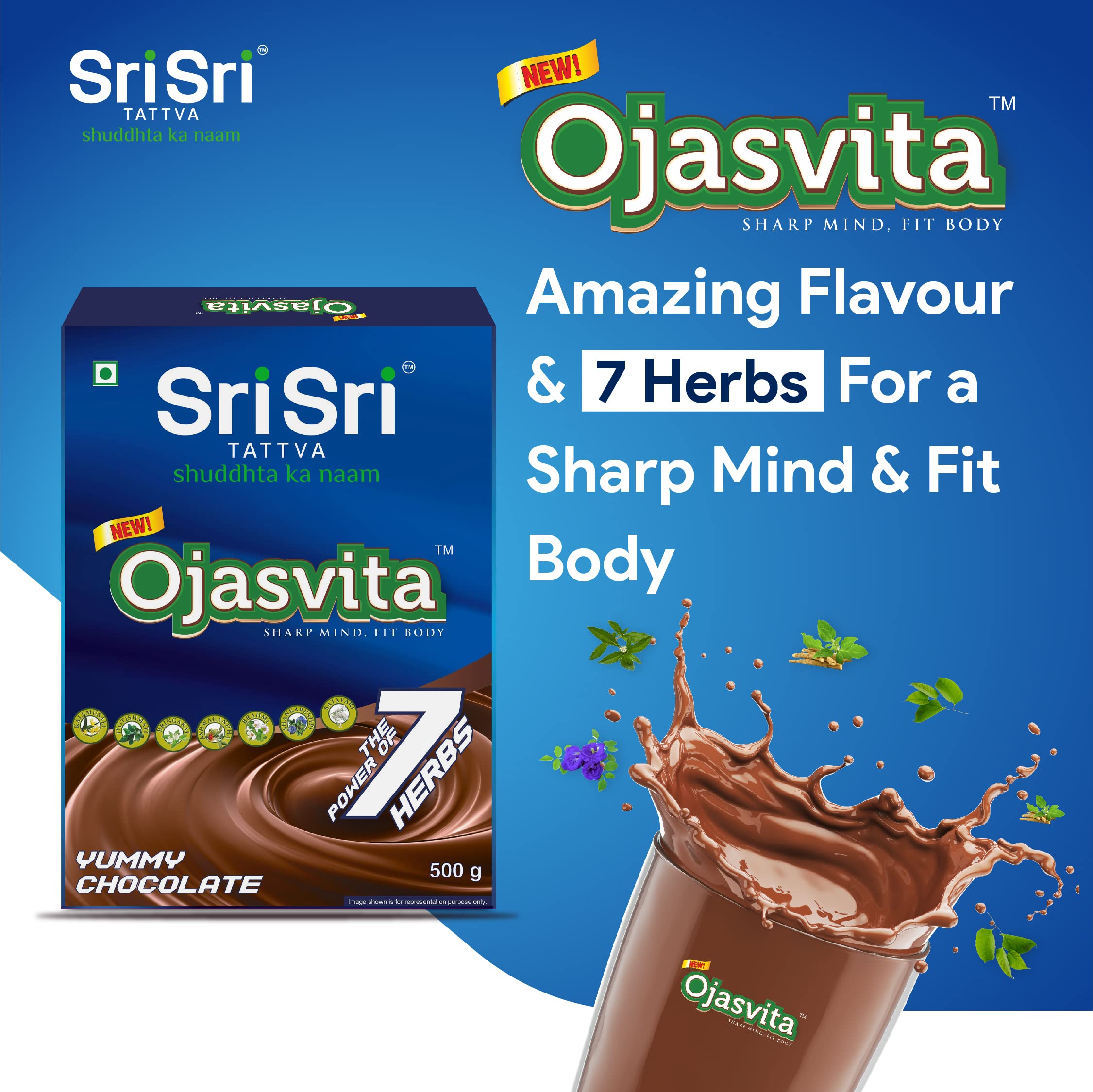 Sri Sri TATTVA shuddhta ka naam Ojasvita Chocolate Powder-500 G 1