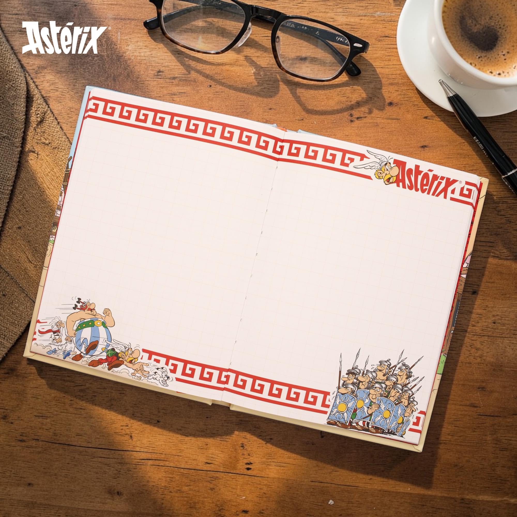 Libreta Con Luz De Astérix – Cuaderno Original Con Ilustraciones De Los Personajes, Mecanismo De Luz Al Pulsar, Ideal Para Fans De La Saga – SD Toys