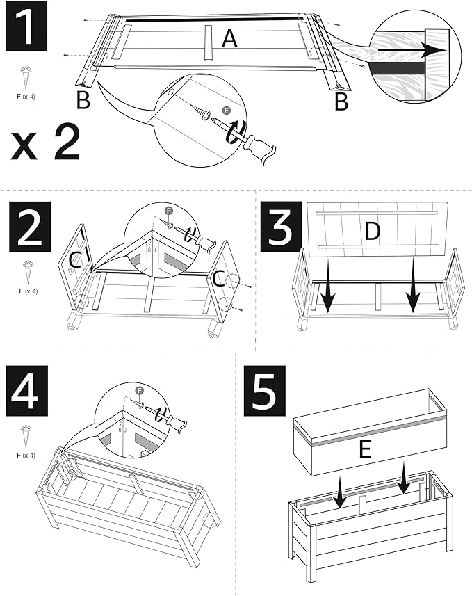 Made from recycled wood, this planter is a sustainable choice for environmentally-conscious gardeners. The rectangular shape and sturdy construction make it ideal for both indoor and outdoor use. Whether you have a balcony, patio, or garden, this planter is a versatile addition to your outdoor oasis. A drainage hole at the bottom allows for proper water drainage to prevent overwatering and root rot. Description by ChatGPT.
