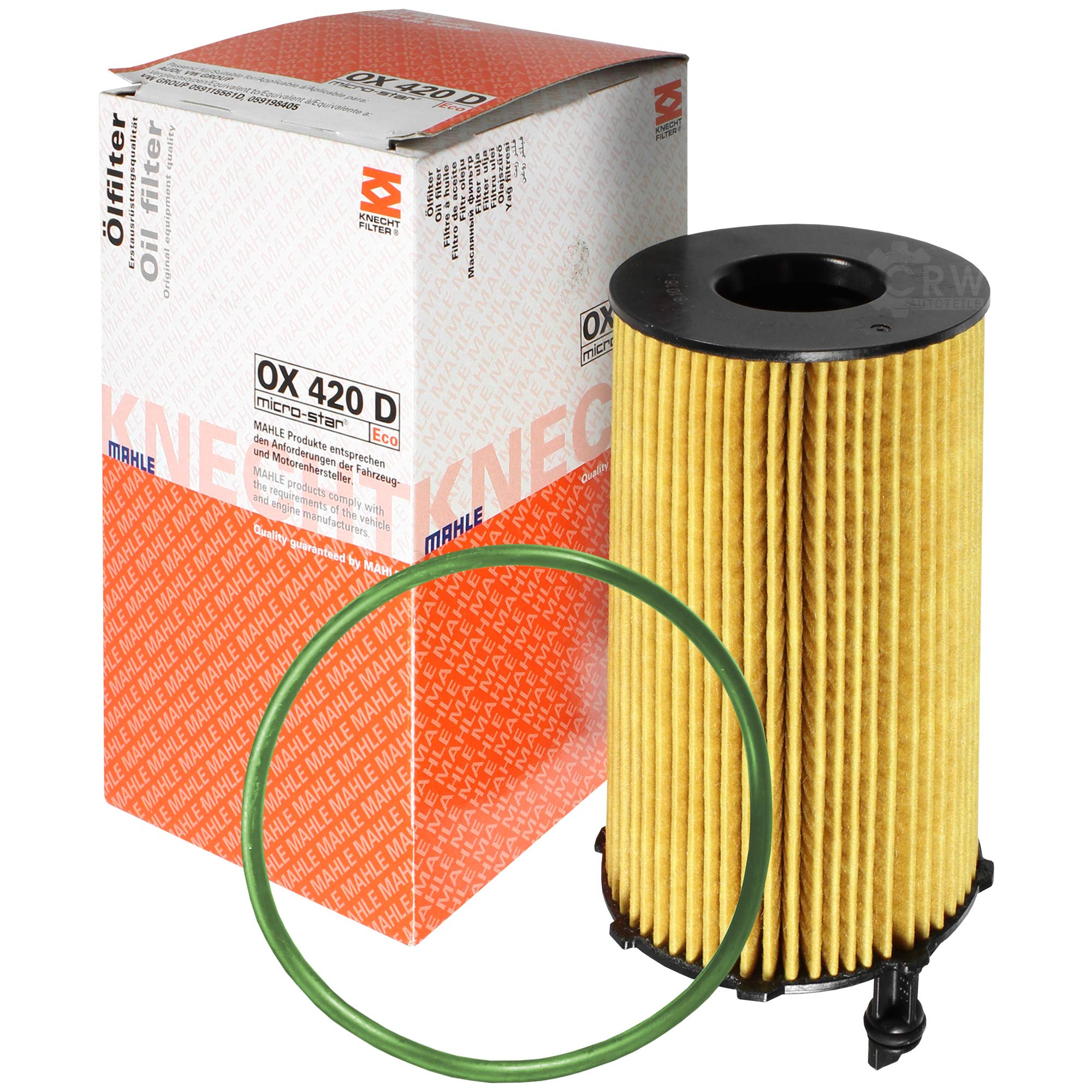 Paquete de inspección Kit de mantenimiento con filtro de aceite OX 420D, filtro de aire LX 2092D, filtro de combustible KL 596, filtro de habitáculo LA 386, tornillo de cierre