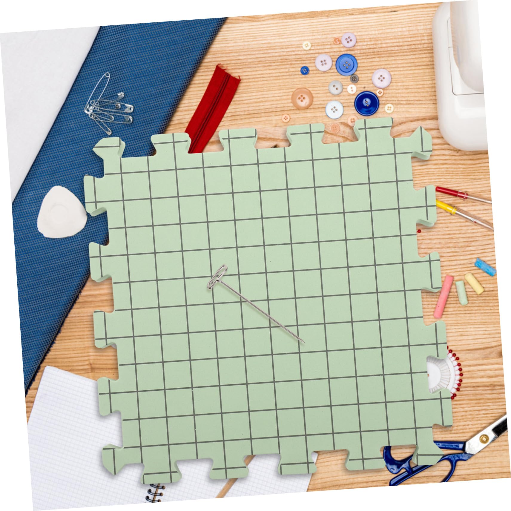 Sewroro Tablero Tabla de Bloqueo para Crochet con Pasador Forma de Almohadilla de Bloqueo de Espuma Portátil Tapete para Tejer para Proyectos de Ganchillo