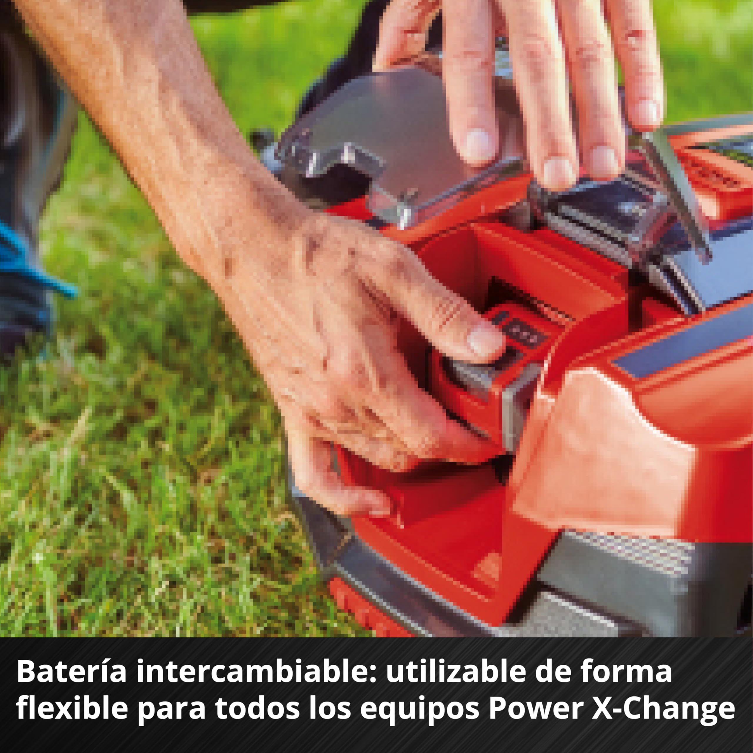 Einhell Robot cortacésped FREELEXO CAM 500 Power X-Change (18V, cámara vs Alambre de delimitación, Superficies de césped de 500m2, Pendiente hasta 25%, Ancho de Corte 18cm, protección antirrobos)