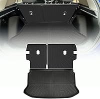 Vista 8 de Tapete de respaldo para Hyundai Ioniq 9, accesorios 2026 con gancho y bucle, alfombrilla para maletero trasero, protector de cubierta trasera