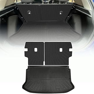 Cargo Liners Backrest Mat for Hyundai Venue Accessories 2020-2025 with Hook&Loop Rear Trunk Mat Rear Seat Back Cover Protector All Weather Anti-Slip Split Dog Liner 3 PCS
