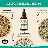 Vista 2 de Hemp Well Aceite calmante para gatos – Ayuda natural calmante para la ansiedad, viajes y estrés – Apoya la relajación, reduce el comportamiento