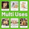 Brown Paper Bags with Handles - 100 Pack, Small Gift Bags 9 x 7 x 3.5, Twisted Handle Carrier Bag Kraft, Retail Lunch Party Shopping Grocery Food