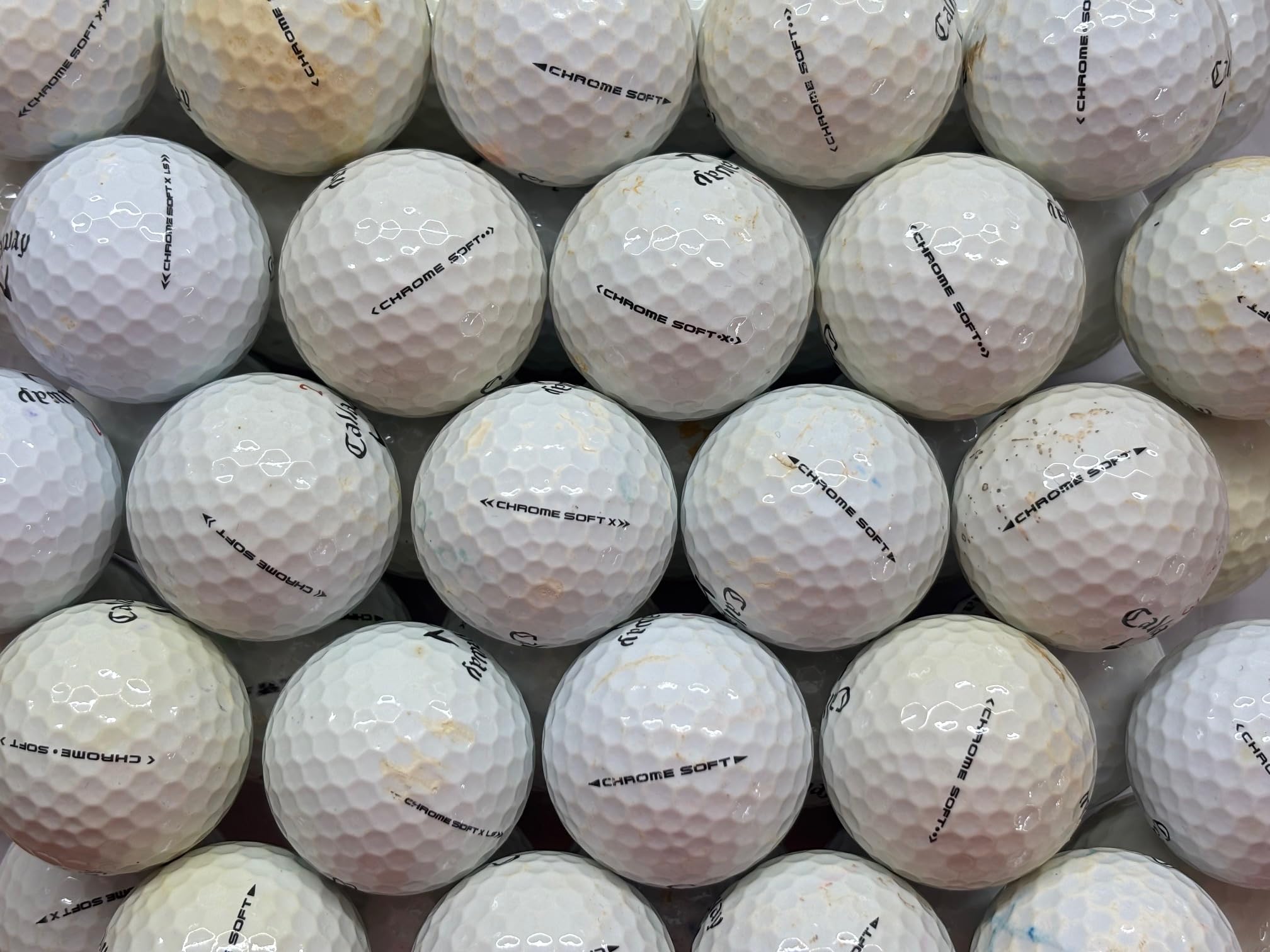 Chrome soft - Chrome soft X golf lake balls for callaway Grade B 50 ball pack recycled