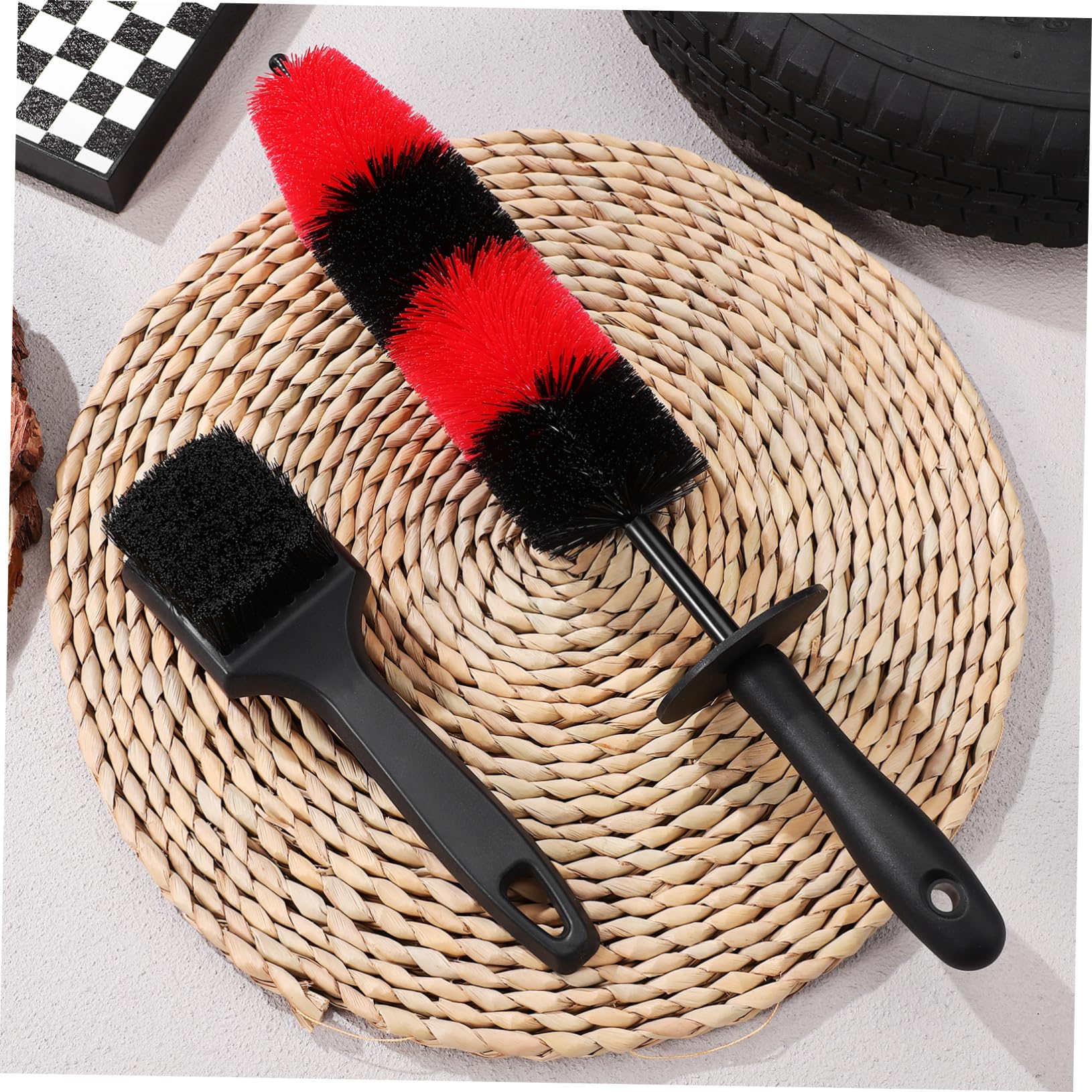 ULTECHNOVO 3ensembles Brosses De Nettoyage pour Brosse De Détail pour Jantes Et Pneus Outils De Lavage Automobile Accessoires De Nettoyage pour Voiture