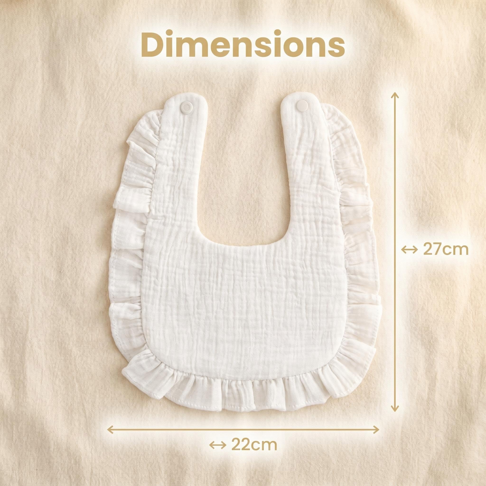 XIAOMA Bavoir Baptême Personnalisé pour Bébé – 100% Coton Doux, Broderie Prénom et Date, Cadeau Baptême avec Coffret, Livraison Rapide 48h