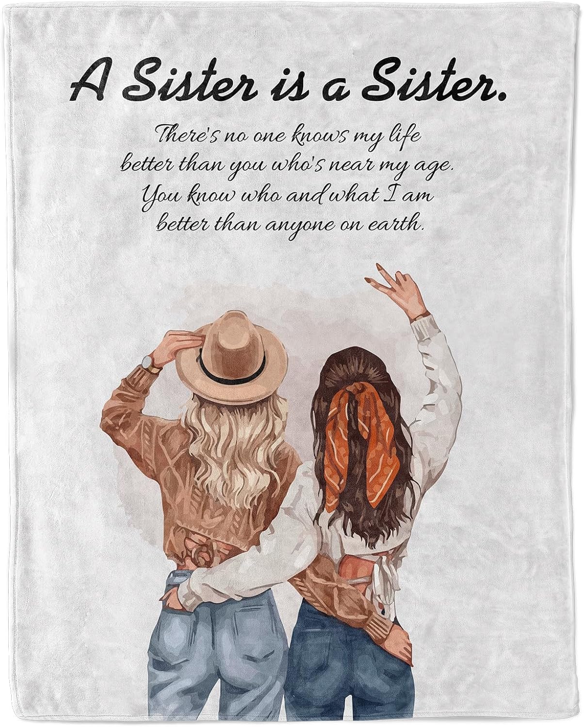Sister Blankets from Sister 50 x 60inches, Birthday Gifts