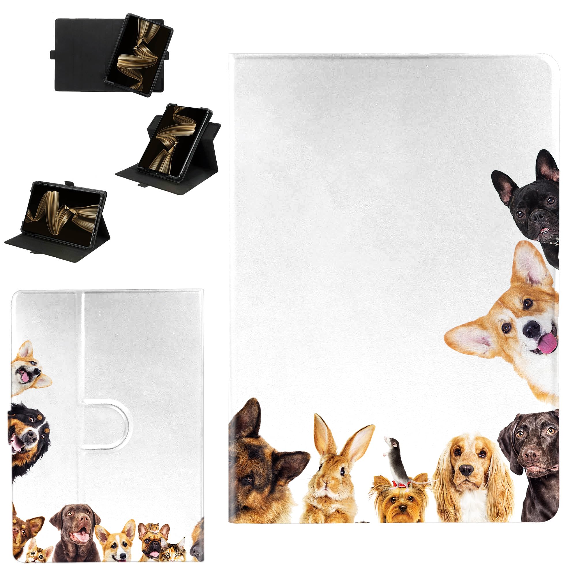 Case Compatible for Supernote A6X2 Nomad e-Note 7.8 Inch eReader Tablet Case Cover [360-Degree Rotating Support][Hardened Edge Protection Against Drops] GGQ