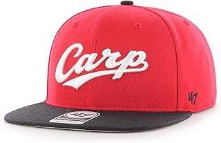 ベースボールキャップ 広島カープ Carp Script Side Two Tone '47 CAPTAIN レッドｘブラック