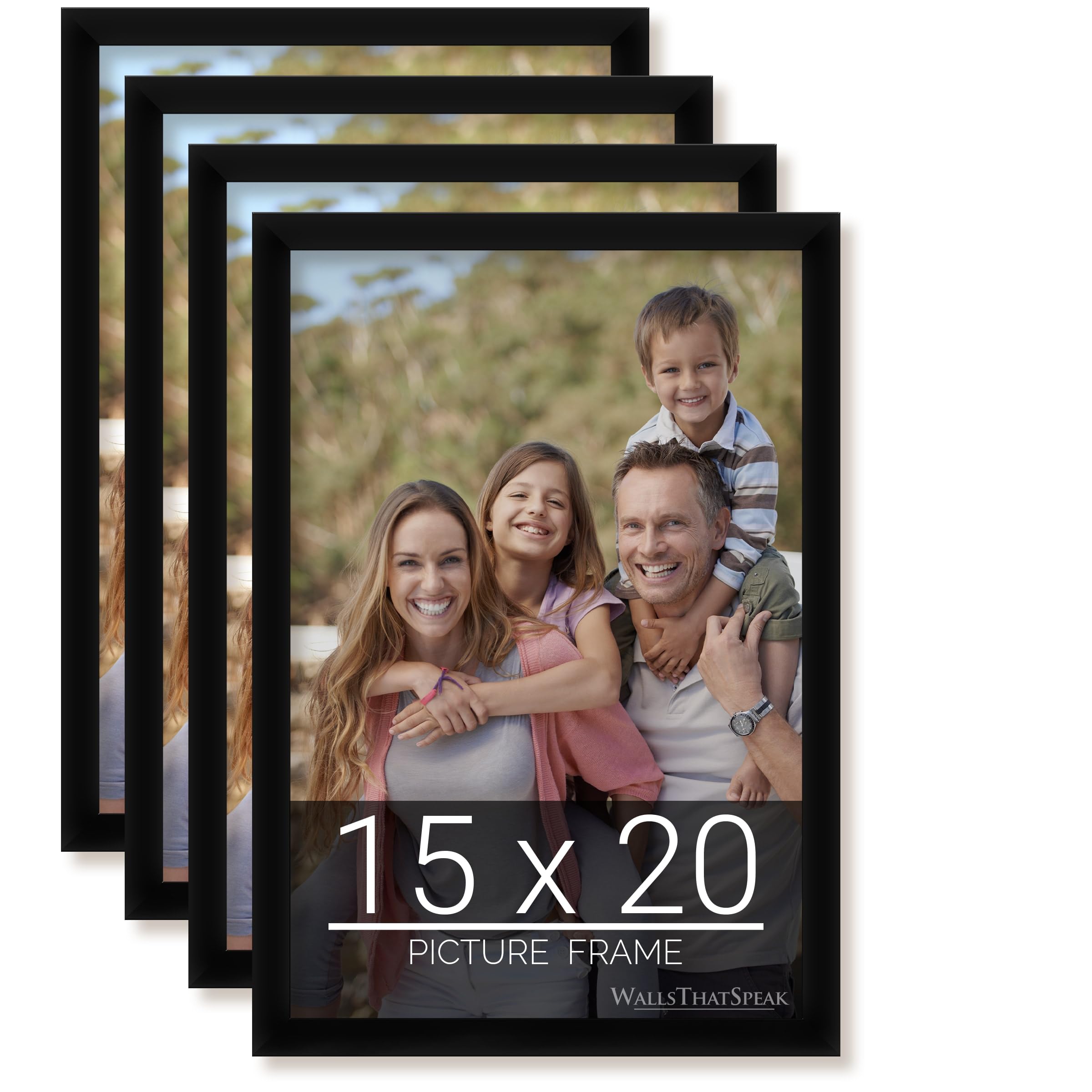Amazon.com - wallsthatspeak 15x20 Black Picture Frame for Puzzles