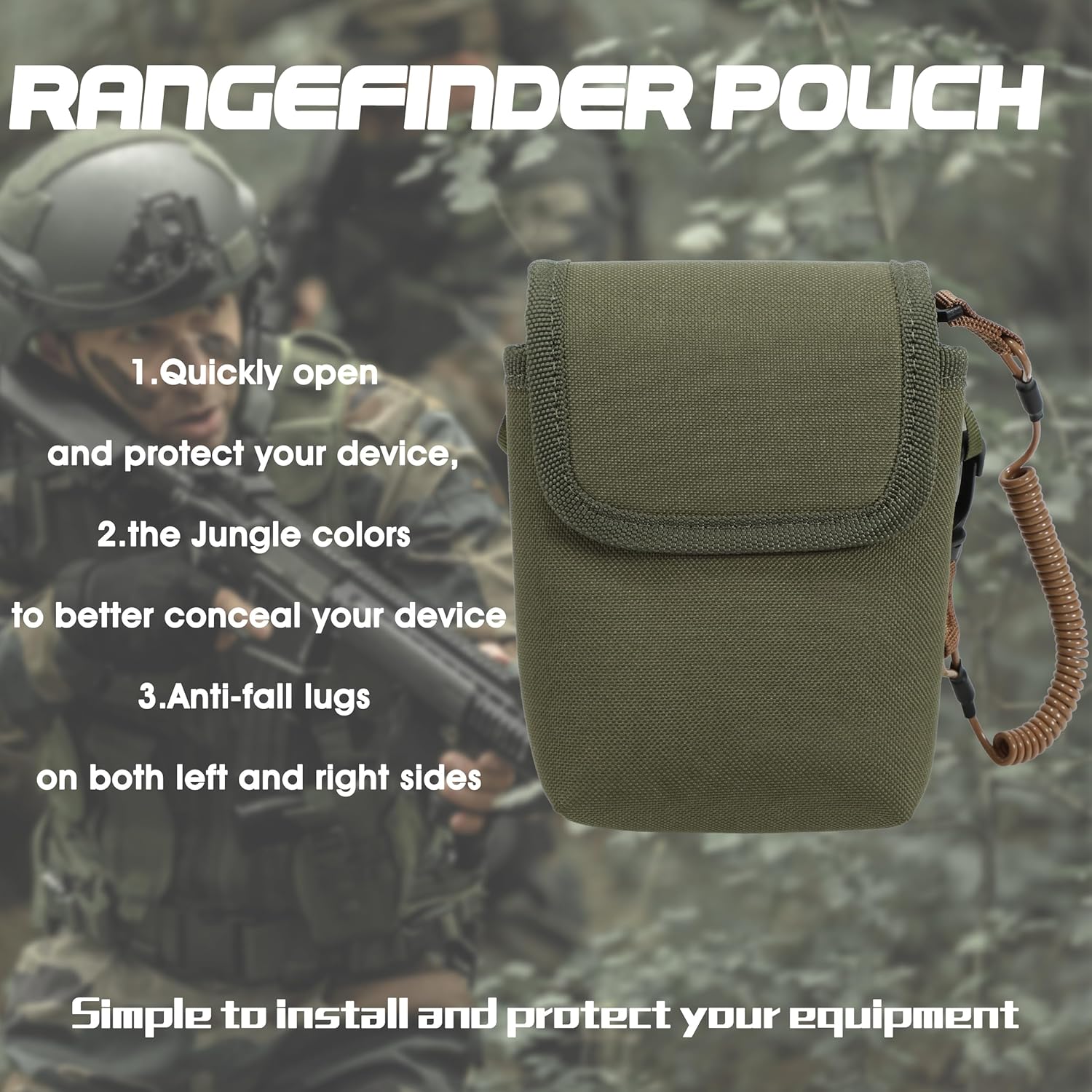 Rangefinder Pouch - with 1 Tethers. Ultimate Protection Your Hunting Accessories