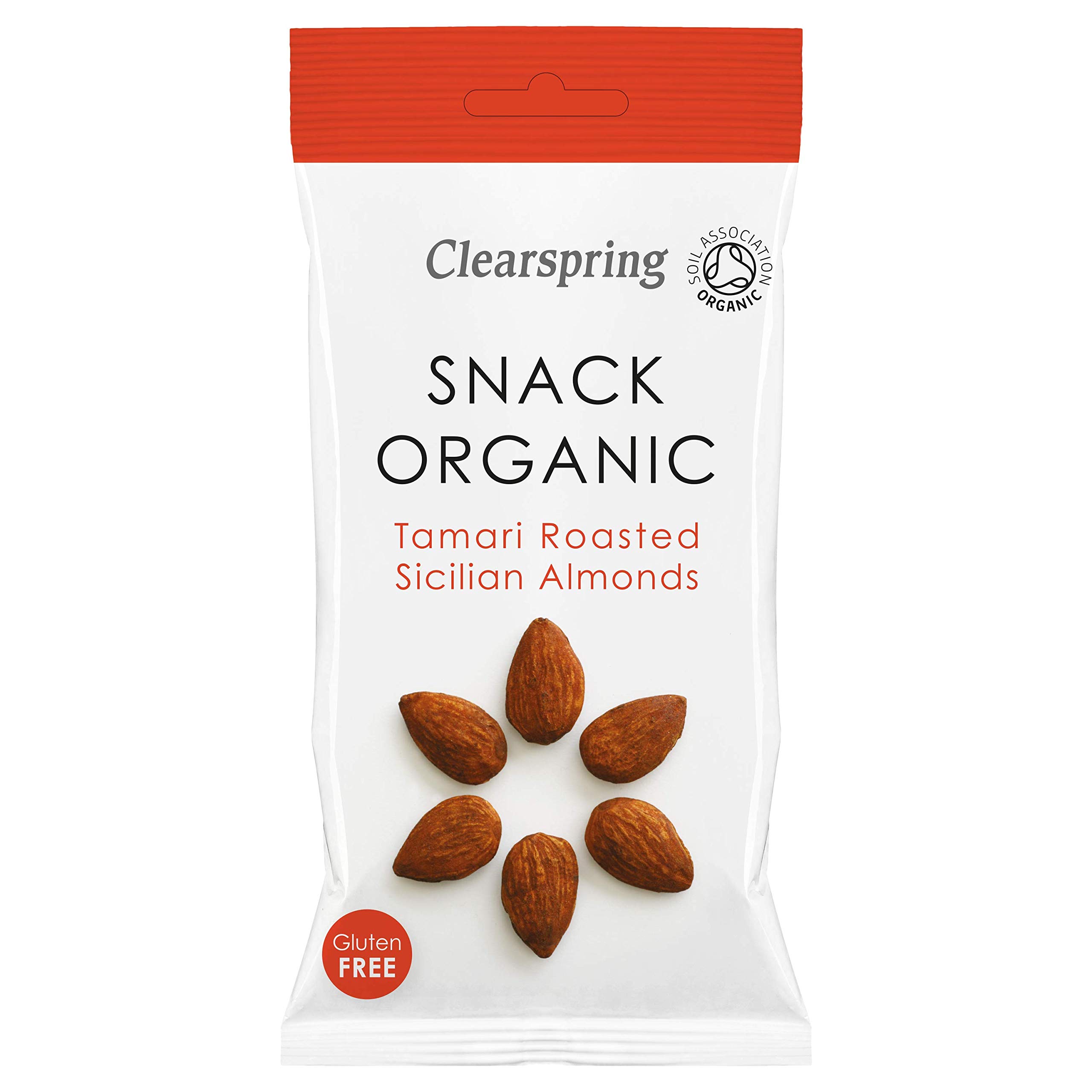 Clearspring Organic Tamari Roasted Sicilian Almonds, 30g