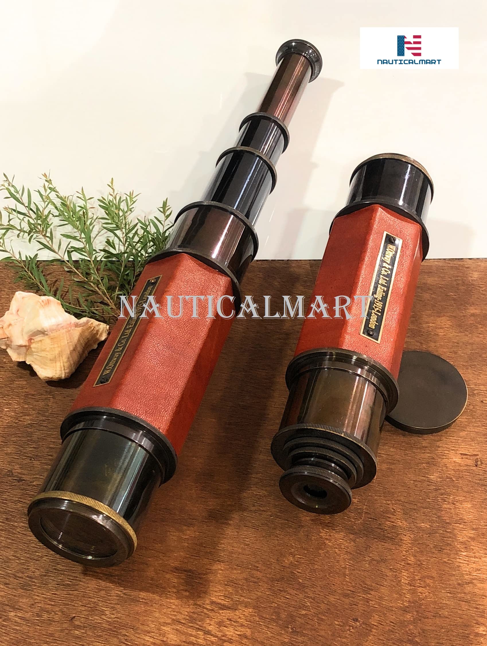Amazon.com: Vintage Ship 20 Inches Hexagonal Taper Brass Telescope