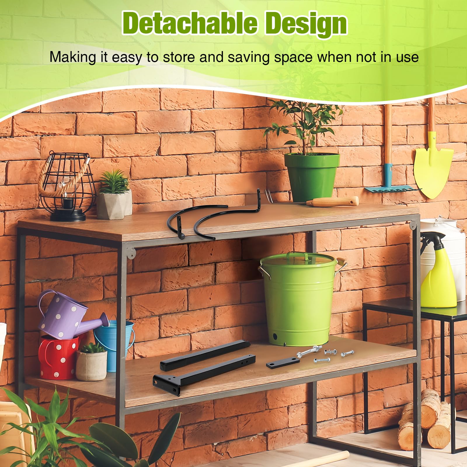 Saillong Mango para cortacésped de 5 galones, soporte de cubo de basura de acero desmontable, compatible con cortacésped de giro cero, accesorios para cortacésped para tractores de césped