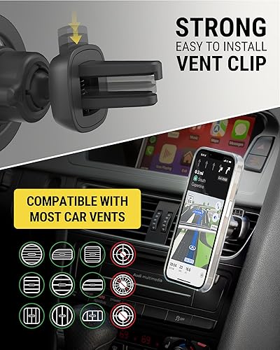 Miniatura 6 de Scosche - Soporte magnético MagicMount SMSDV-SP para teléfono celular, soporte magnético para dispositivos móviles MagSafe, montaje en