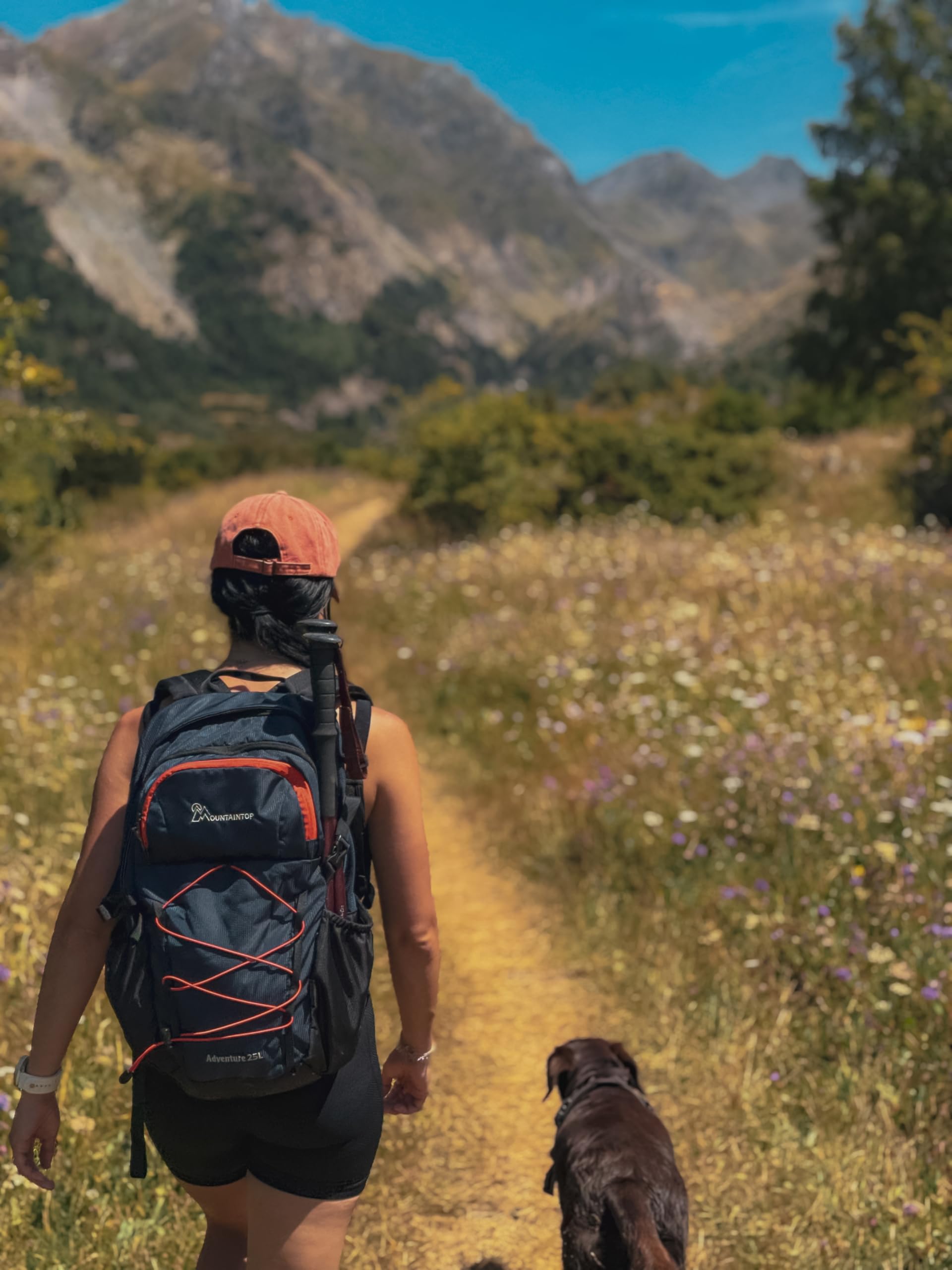 Mountaintop Zaino da trekking da 25 l/30 l, per uomo e donna, per escursionismo, all'aperto, ciclismo, 25L, Zainetto