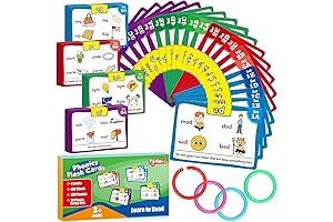 Phonics Flash Cards: Enhance Reading Skills for Kids 4-8