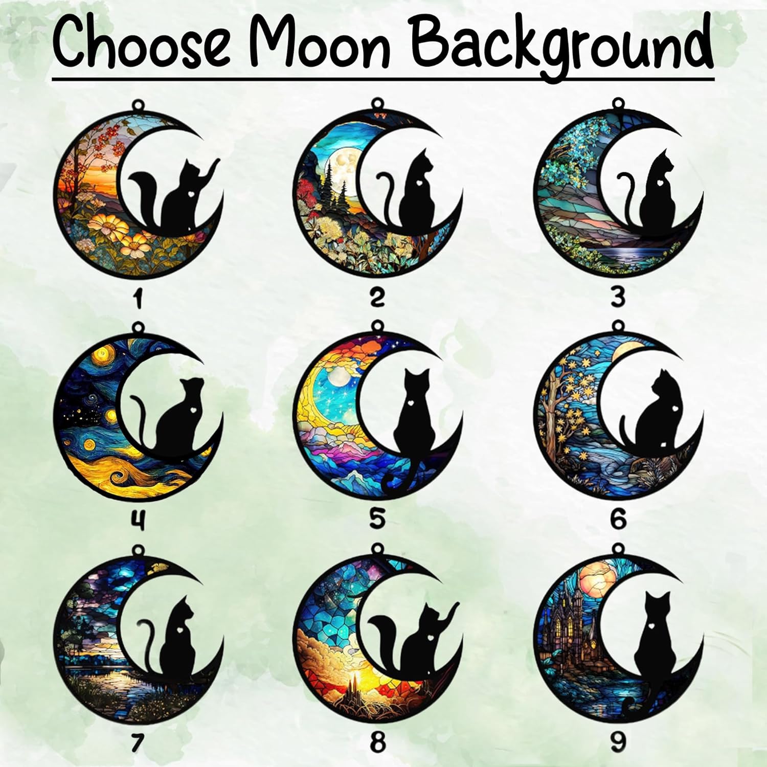 NAZENTI Cat Memorial Suncatcher, Personalized with Name and Cat Breeds, Loss of Pet Sympathy Suncatcher Gifts for Cat Lovers, Cat Sympathy Gift, Remembrance Gifts, Memorial Day Decorations Design 01 - Image 2