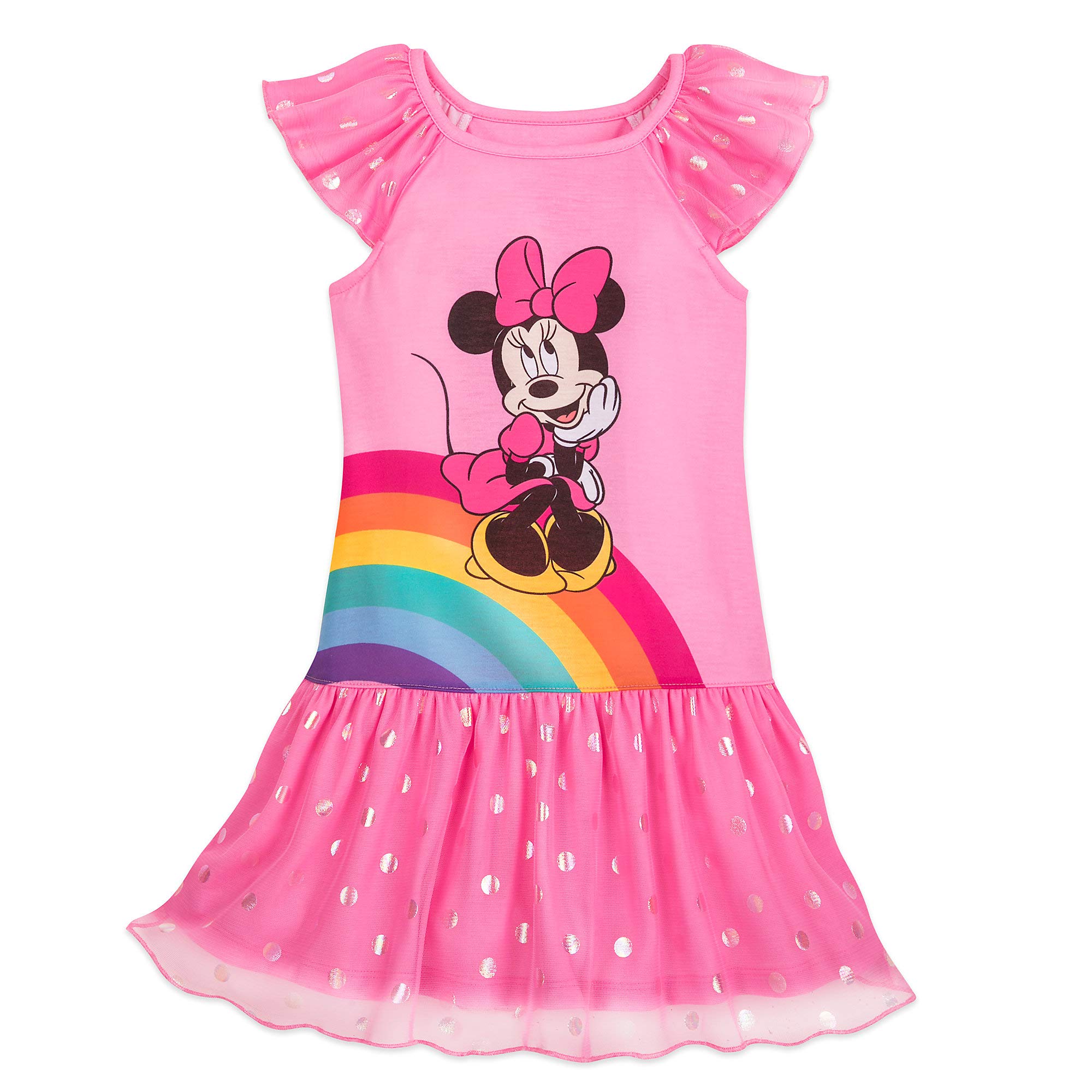 Disney Minnie Mouse Deluxe Nightshirt for Girls- Size 2