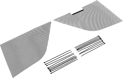 Miniatura 9 de KUAFU Rejilla de malla 2 piezas compatibles con Chevy Chevrolet Corvette C8 2020-2023 rejilla de ventilación de radiador exterior frontal, malla de