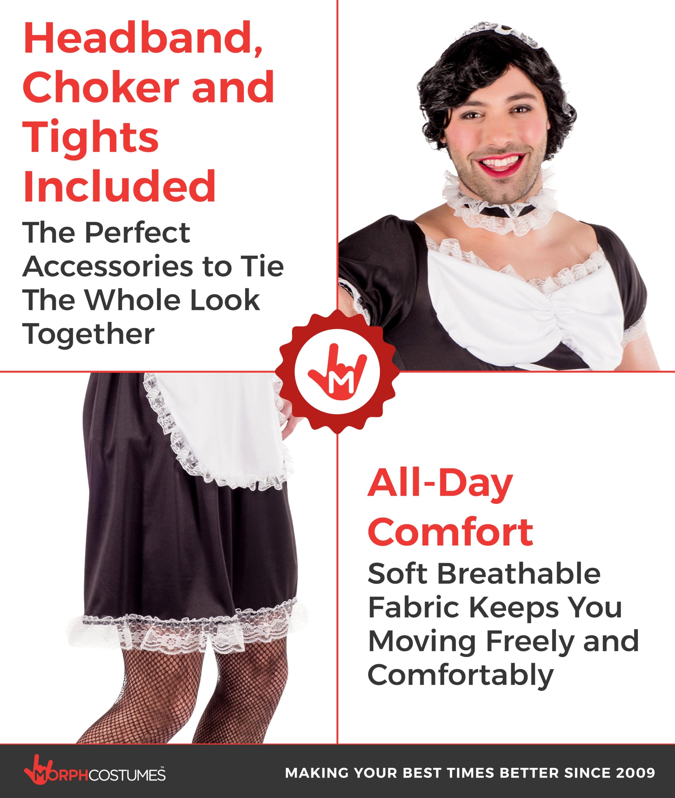 Fun Shack Kostium Mężczyźni French Maid